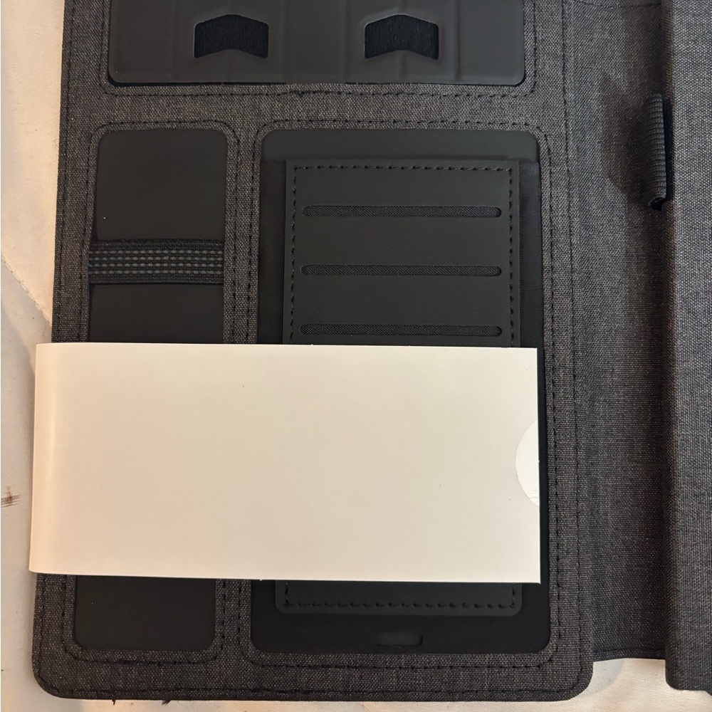NWT Charcoal fry mattr Notebook Folio- 64 pages, phone pocket & stand - Picture 2 of 4